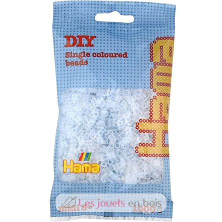 Sachet 1000 perles plastique Midi transparent HAMA-207-19 Hama 1