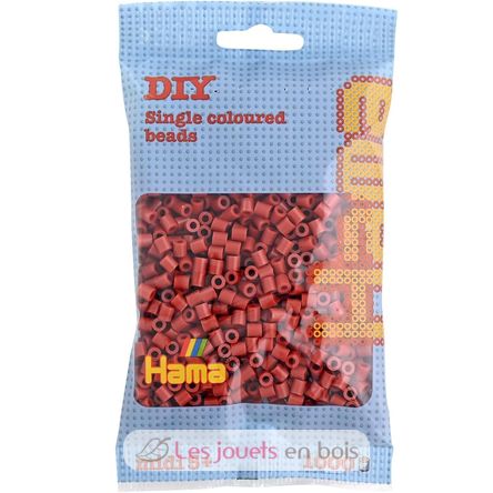 Sachet 1000 perles plastique Midi marron rouge HAMA-207-20 Hama 1
