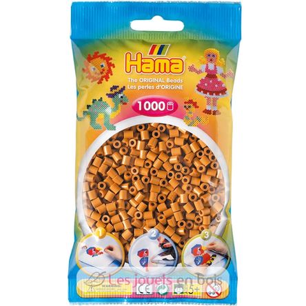 Sachet 1000 perles plastique Midi marron clair HAMA-207-21 Hama 1