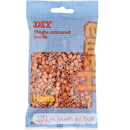 Sachet 1000 perles plastique Midi marron clair HAMA-207-21 Hama 1