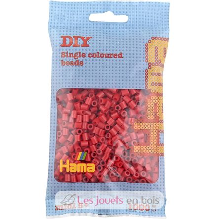 Sachet 1000 perles plastique Midi Rouge Noël HAMA-207-22 Hama 1