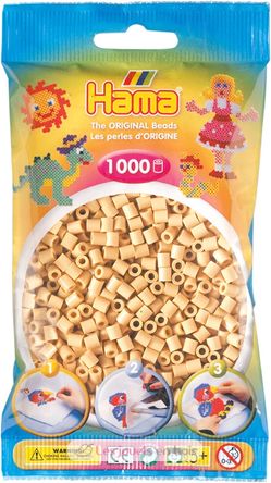 Sachet 1000 perles plastique Midi beige HAMA-207-27 Hama 2