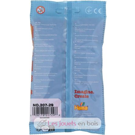 Sachet 1000 perles plastique Midi Rouge vin HAMA-207-29 Hama 4