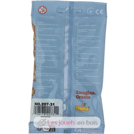 Sachet 1000 perles plastique Midi Turquoise HAMA-207-31 Hama 4