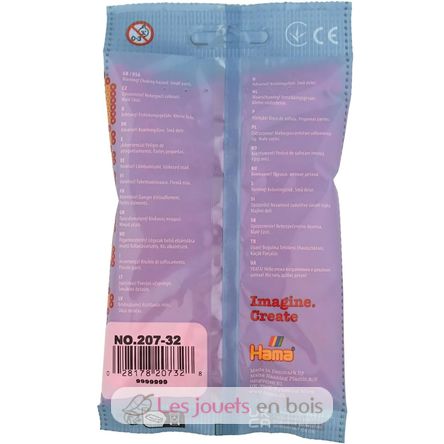 Sachet 1000 perles plastique Midi fuschia HAMA-207-32 Hama 4