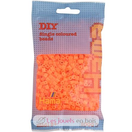 Sachet 1000 perles plastique Midi Orange néon HAMA-207-38 Hama 1
