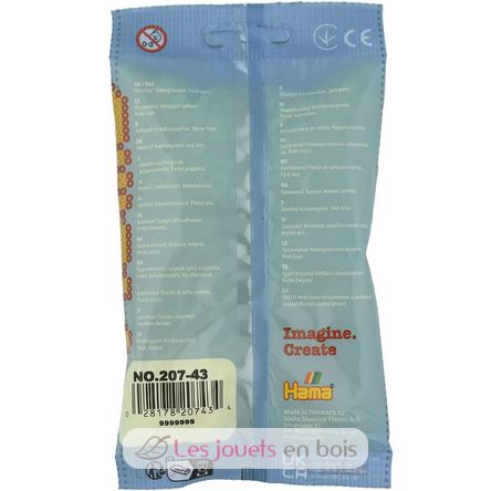 Sachet 1000 perles plastique Midi Jaune pastel HAMA-207-43 Hama 4