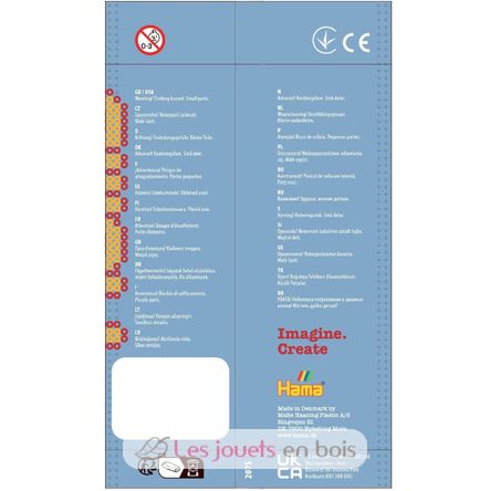 Sachet 1000 perles plastique Midi Jaune pastel HAMA-207-43 Hama 5