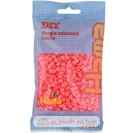 Sachet 1000 perles plastique Midi Rouge pastel HAMA-207-44 Hama 1