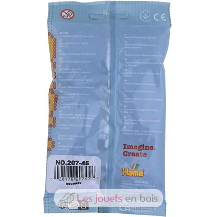 Sachet 1000 perles plastique Midi Bleu pastel HAMA-207-46 Hama 4