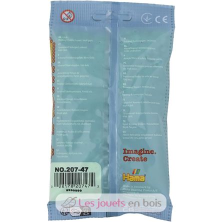Sachet 1000 perles plastique Midi Vert pastel HAMA-207-47 Hama 4