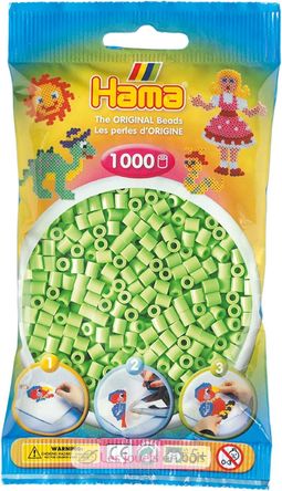 Sachet 1000 perles plastique Midi Vert pastel HAMA-207-47 Hama 2