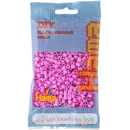 Sachet 1000 perles plastique Midi rose pastel HAMA-207-48 Hama 1