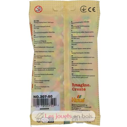 Sachet 1000 perles plastique Midi pastel mix HAMA-207-50 Hama 3