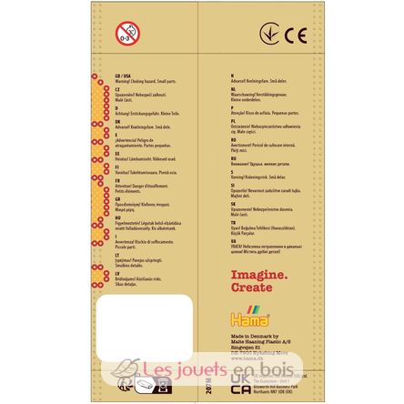 Sachet 1000 perles plastique Midi pastel mix HAMA-207-50 Hama 4