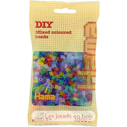 Sachet 1000 perles plastique Midi Transp mix HAMA-207-53 Hama 1