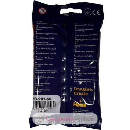 Sachet 1000 perles plastique Midi mix Rose phosphorescent HAMA-207-56 Hama 4