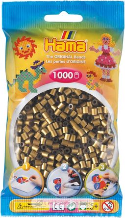 Sachet 1000 perles plastique Midi bronze HAMA-207-63 Hama 2