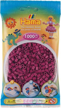 Sachet 1000 perles plastique Midi prune HAMA-207-82 Hama 2