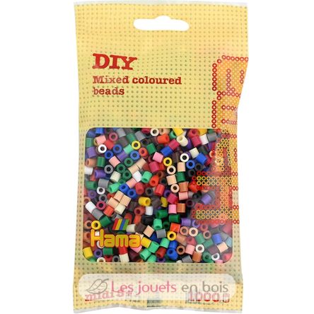 Sachet 1000 perles plastique Midi base mix 22 couleurs HAMA-207-67 Hama 1