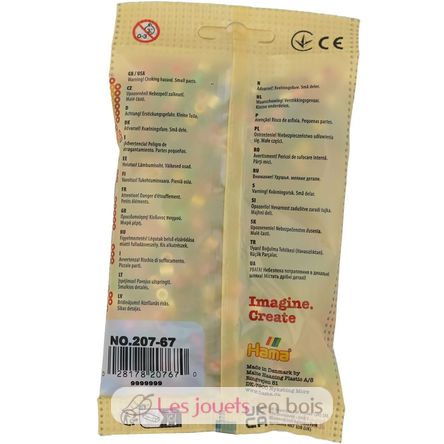 Sachet 1000 perles plastique Midi base mix 22 couleurs HAMA-207-67 Hama 3