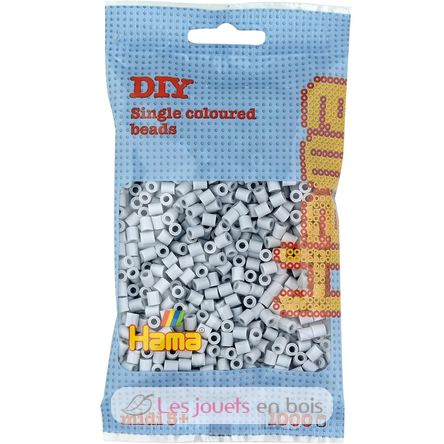 Sachet 1000 perles plastique Midi gris clair HAMA-207-70 Hama 1