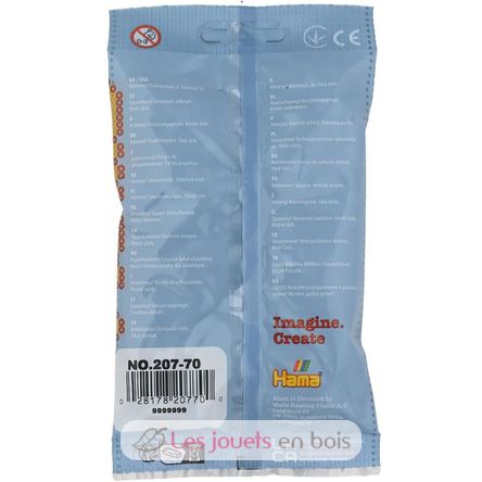 Sachet 1000 perles plastique Midi gris clair HAMA-207-70 Hama 7