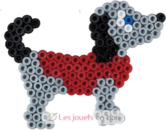 Sachet 1000 perles plastique Midi gris clair HAMA-207-70 Hama 3