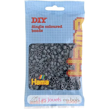 Sachet 1000 perles plastique Midi gris foncé HAMA-207-71 Hama 1