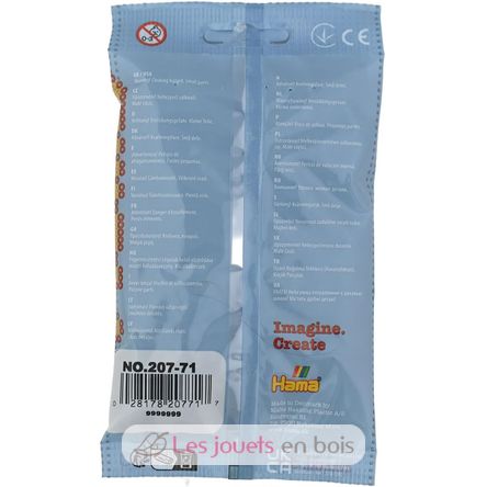Sachet 1000 perles plastique Midi gris foncé HAMA-207-71 Hama 6