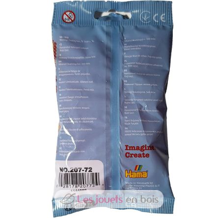 Sachet 1000 perles plastique Midi rose transparent HAMA-207-72 Hama 2