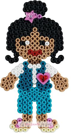 Sachet 1000 perles plastique Midi bleu transparent HAMA-207-73 Hama 5