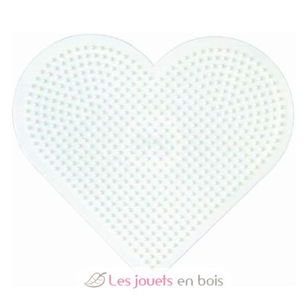 Plaque grand cœur perles plastique Midi HAMA-233 Hama 2