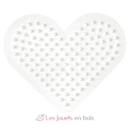 Plaque petit cœur perles plastique Midi HAMA-236 Hama 2