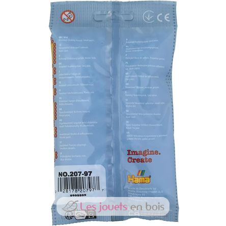 Sachet 1000 perles plastique Midi bleu glacier HAMA-207-97 Hama 3
