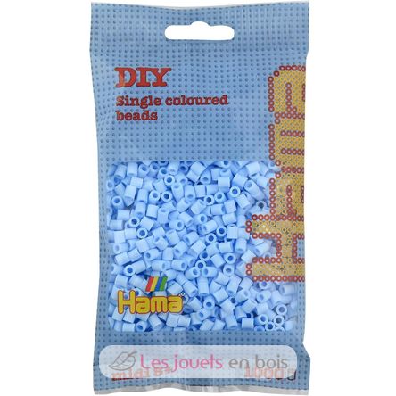 Sachet 1000 perles plastique Midi bleu glacier HAMA-207-97 Hama 1