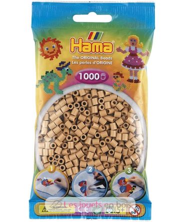 Sachet 1000 perles plastique Midi café frappé HAMA-207-75 Hama 1