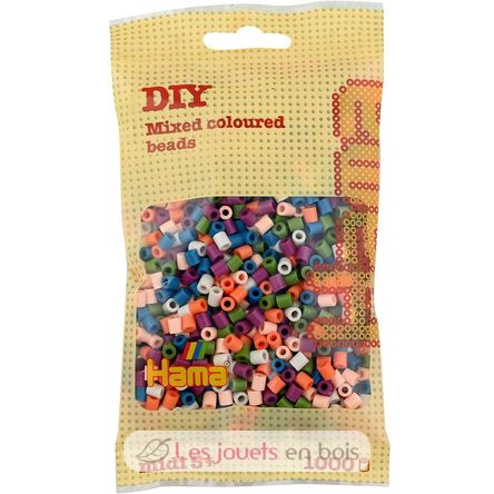 Sachet 1000 perles plastique Midi mix 58 couleurs HAMA-207-58 Hama 1