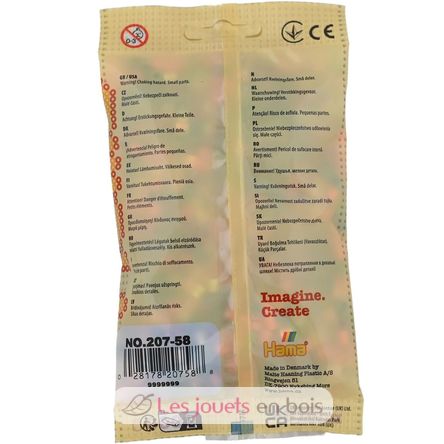 Sachet 1000 perles plastique Midi mix 58 couleurs HAMA-207-58 Hama 2
