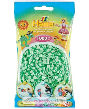 Sachet 1000 perles plastique Midi Menthe pastel HAMA-207-98 Hama 2