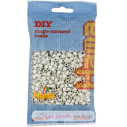 Sachet 1000 perles plastique Midi Blanc calcaire HAMA-207-77 Hama 1