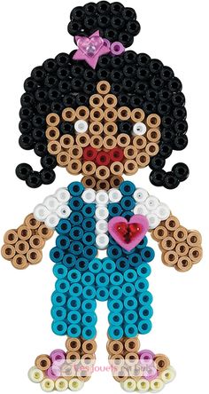 Sachet 1000 perles plastique Midi Bleu pétrole HAMA-207-83 Hama 4