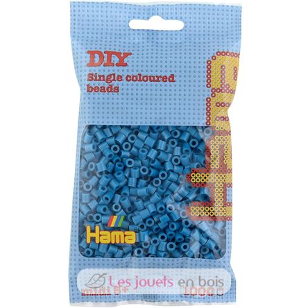 Sachet 1000 perles plastique Midi Bleu pétrole HAMA-207-83 Hama 1