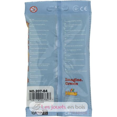 Sachet 1000 perles plastique Midi Vert olive 207-84 Hama 7
