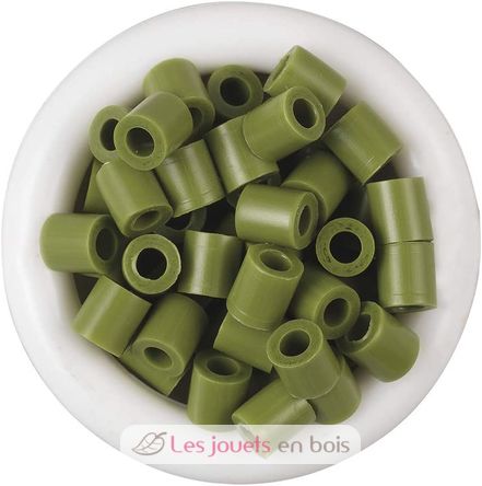 Sachet 1000 perles plastique Midi Vert olive 207-84 Hama 1