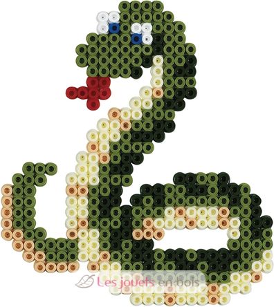Sachet 1000 perles plastique Midi Vert olive 207-84 Hama 3