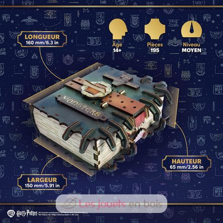 Puzzle 3D Livre des Monstres Harry Potter U70274 Ugears 4
