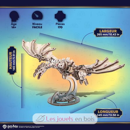Puzzle 3D Dragon Pansedefer ukrainien U70280 Ugears 5