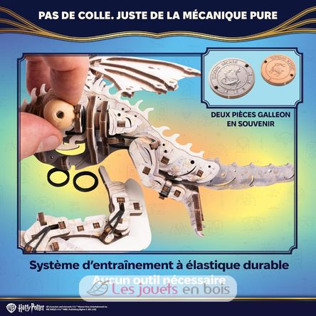 Puzzle 3D Dragon Pansedefer ukrainien U70280 Ugears 8