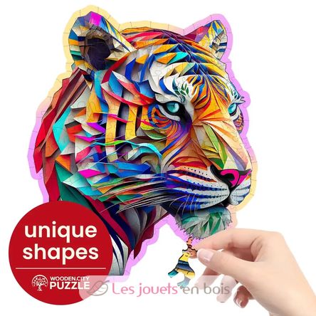 Puzzle en bois Tigre coloré 150 pcs WC-HE-0169-M Wooden City 4